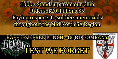 VMC Mid-North SA Remembrance Ride