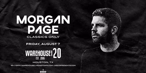 Morgan Page: Classics Only at Warehouse Live Friday August 7, 2026
