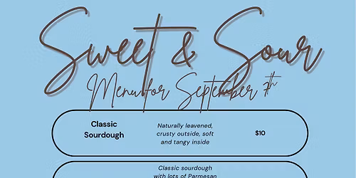 Sweet & Sour - sourdough and sweets bread stand
