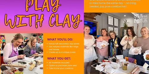 Play with Clay | Melbourne Clay and Sip Class