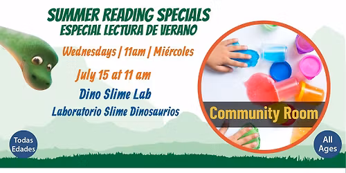 Summer Reading Special- Dino Slime Lab