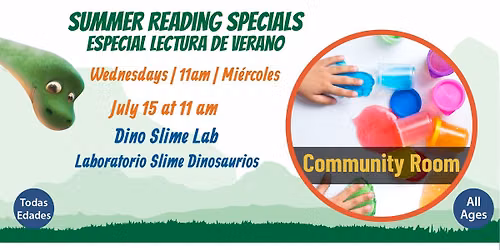 Summer Reading Special- Dino Slime Lab