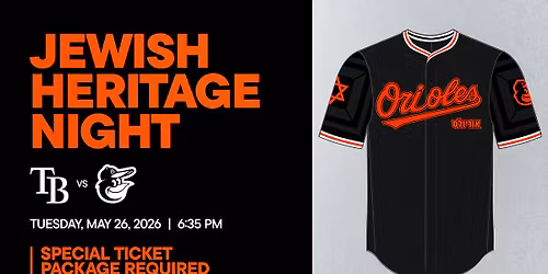 Jewish Heritage Night at O's 2026