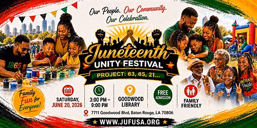 Juneteenth Unity Festival: Project 63, 65, 21