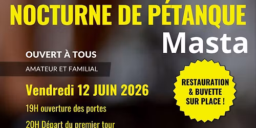 1er tournoi nocturne de p\u00e9tanque 