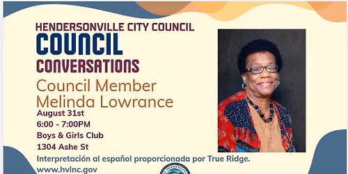 Council Conversations - Council Member Melinda Lowrance