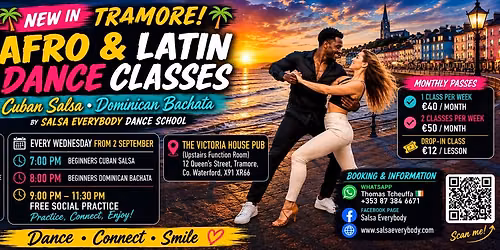 \ud83c\udf34Tramore Salsa & Bachata Classes | Beginners Welcome | Every Wednesday