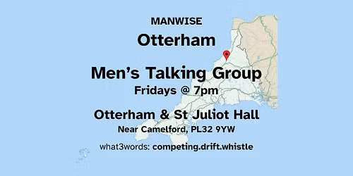 MANWISE: men's mental health support group - Otterham #70