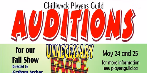 AUDITIONS - UNNECESSARY FARCE by Paul Slade Smith