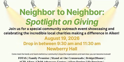 Neighbor to Neighbor: Spotlight on Giving