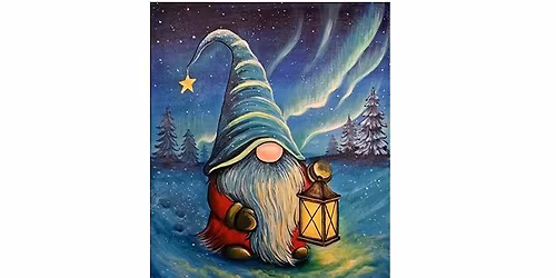 Gnome of the Northern Lights - Canvas Painting