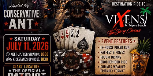 Christmas In July Poker Run Benefiting Lee County Children & PTSD Awareness 