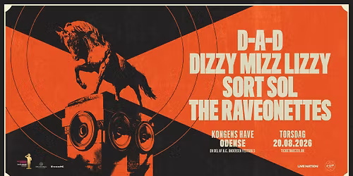 D-A-D & Dizzy Mizz Lizzy & Sort Sol & The Raveonettes \/\/ KONGENS HAVE, ODENSE