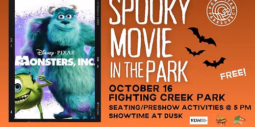 Spooky Movie in the Park - Monsters, Inc.