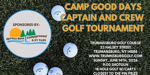 6th Annual Camp Good Days Captain & Crew Golf Tournament 
