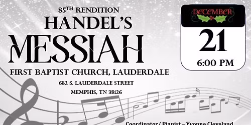 85th Rendition of Hansel\u2019s Messiah 