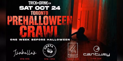 Pre-Halloween Party Toronto 2026 | King West Club Crawl | Sat, Oct 24