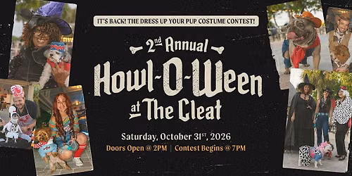 HOWL-O-WEEN @ The Cleat - The Dress Up Your Pup Costume Contest