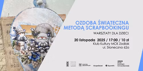Ozdoba \u015bwi\u0105teczna metod\u0105 scrapbookingu - warsztaty dla dzieci