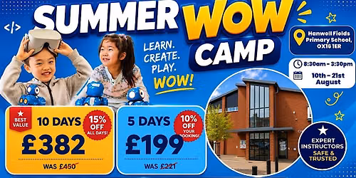 Hanwell Fields Primary Summer WOW Camp (10th - 14th August)
