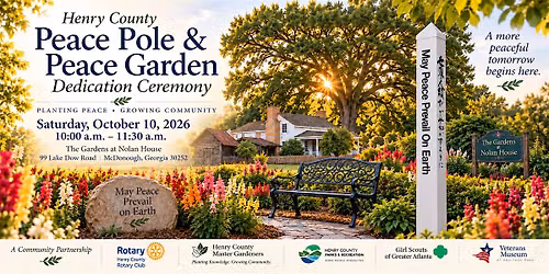 Peace Pole & Serenity Garden Dedication