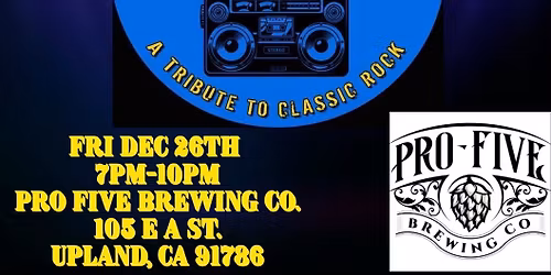FM Station show of great deep-FM rock hits from the 60s-90s back at Pro Five Brewing Co.