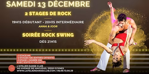2 stages de Rock & Soir\u00e9e Rock Swing