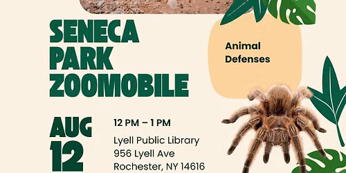 Animal Defenses with the Seneca Park Zoomobile: 2026 SUMMER READING SERIES
