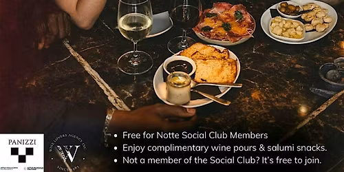Notte Social Club - Panizzi Wine Tasting