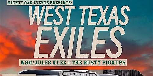 WEST TEXAS EXILES at The Atchison (Bloomington, IL) on August 3rd!