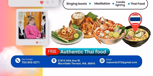 Full Moon Meditation & Thai Dinner. Free