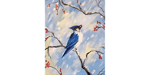 Blue Jay with Ruby - Paint and Sip in Cincinnati | Classpop!\u2122