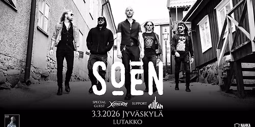 SOEN (SWE) \/\/ Lutakko, Jyv\u00e4skyl\u00e4 \/\/ ti 3.3.2026