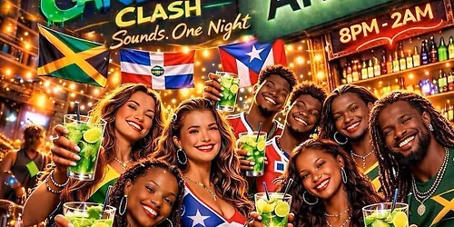 LATINO VS CARIBBEAN CLASH - JERSEY PARTY