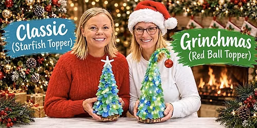 Christmas Sea Glass Tree Craft