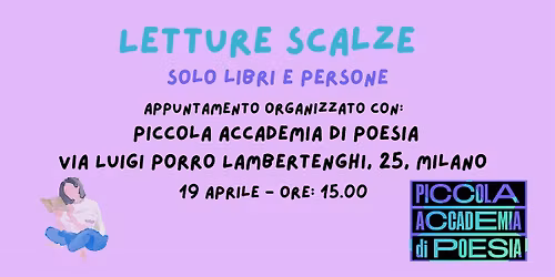 Reading Party \u2013 Letture Scalze alla Piccola Accademia di Poesia