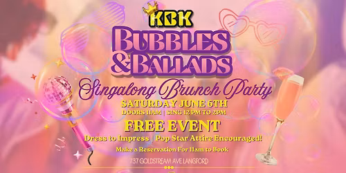 Bubbles & Ballads Sing-Along Brunch