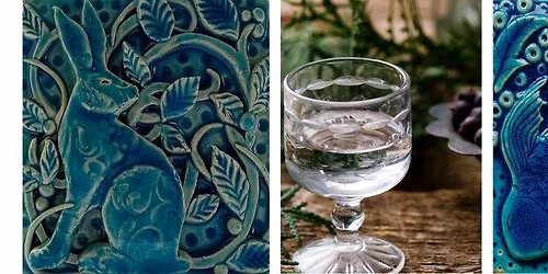 Gin and Clay magical blue tile workshop