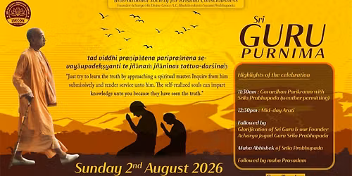 Sri Guru Purnima | Sun 2nd Aug 2026 — 1229 Coatesville Riverhead Highway, Kumeu, New Zealand