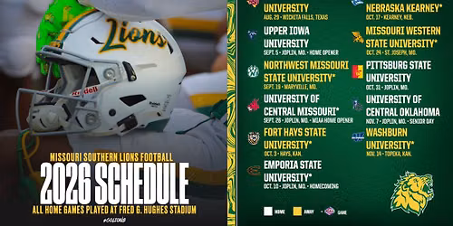 Central Missouri Mules at Missouri Southern Lions Football at Fred G. Hughes Stadium