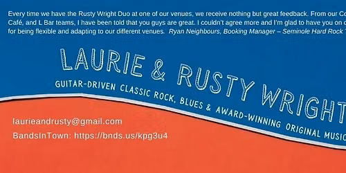 Laurie & Rusty Wright at Sonny's Pizza