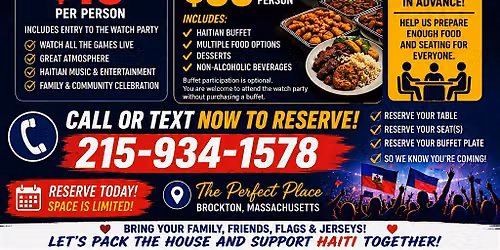 Haiti match watch party