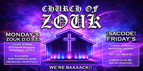 ZoukSF Monday's - Zouk D.O.S.E. Training Program