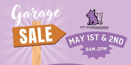 A.R.F. Spring 2026 Garage Sale