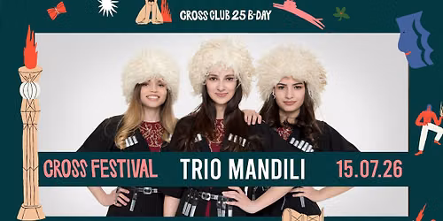 Trio Mandili p\u0159ed Crossem - open air show in Prague