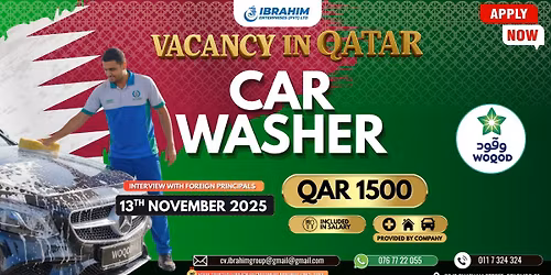 CAR WASHER - QATAR \ud83c\uddf6\ud83c\udde6
