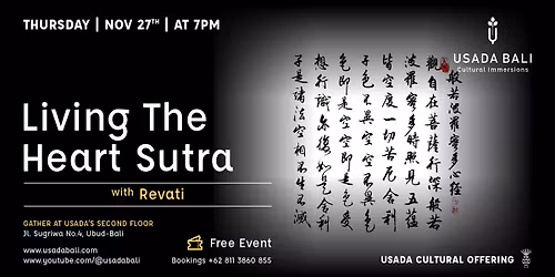 Living The Heart Sutra with Revati