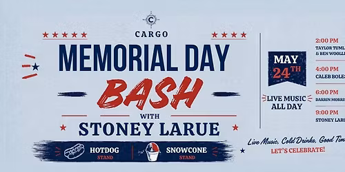 Memorial Day Bash with Stoney LaRue 