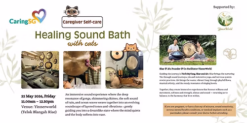 Caregiver Self-Care: Healing Sound Bath with Cats