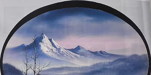 Bob Ross \u201cWinter Bliss\u201d Paint Class (NOT OVAL)